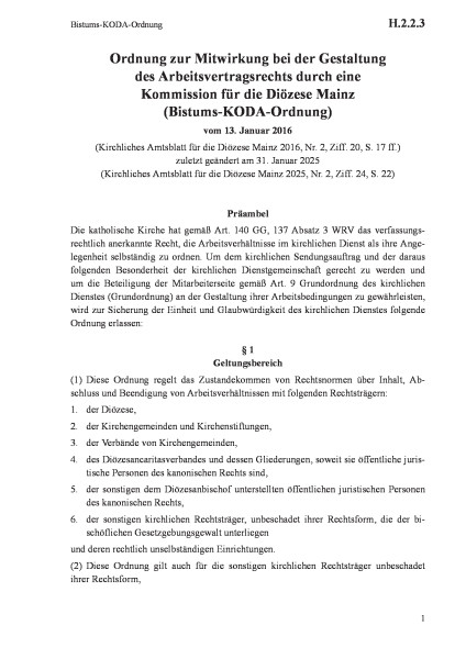 H.2.2.3 Bistums-KODA-Ordnung