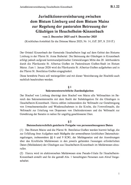 B.1.22 Jurisdiktionsvereinbarung Heuchelheim-Kinzenbach
