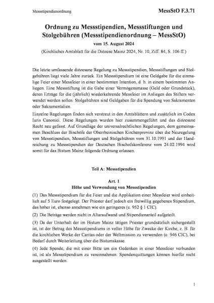 F.3.71 Messstipendienordnung
