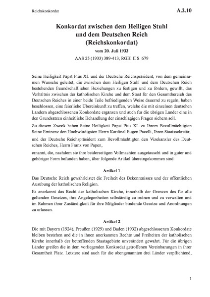 A.2.10 Reichskonkordat