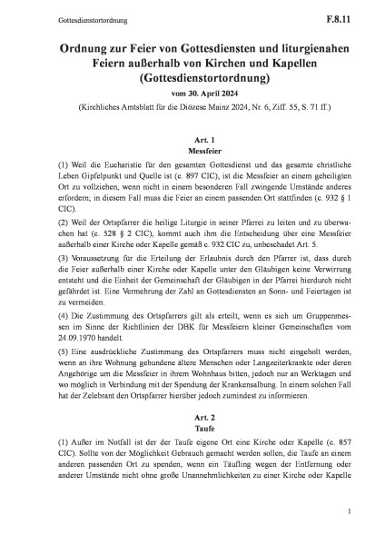 F.8.11 Gottesdienstortordnung