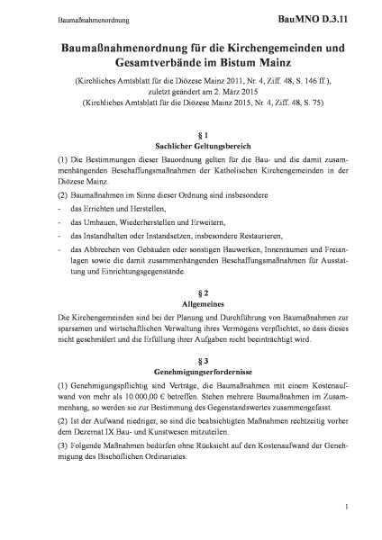 D.3.11 Baumaßnahmenordnung