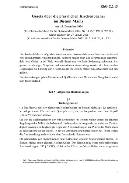 C.2.15 Kirchenbuchgesetz