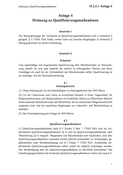 H.2.3.1-Anlage 4 Ordnung zu Qualifizierungsmaßnahmen